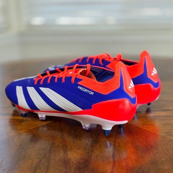 Adidas Predator Elite SG Soft Ground Soccer Shoes Cleats Blue White IF6323 11 - Picture 6 of 15